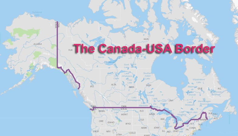 A Fronteira do Canadá com os Estados Unidos A Fronteira do Canadá com os Estados Unidos